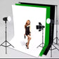 HIFFIN® Triple Crossbar 10 ft Wide 8.5 ft Height Backdrop Stand, Photo Video Studio Heavy Duty Adjustable Photography Muslin Background Support System Kit - 3 in 1 | 3 Curtains