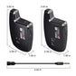LENSGO LWM-308C Mini Wireless Lavalier set of 2 Microphone with 1 reciver and 1 transmitter for DSLR Camera Smartphones Gimbal Video Vlog Interview Clip-on Lapel Mic