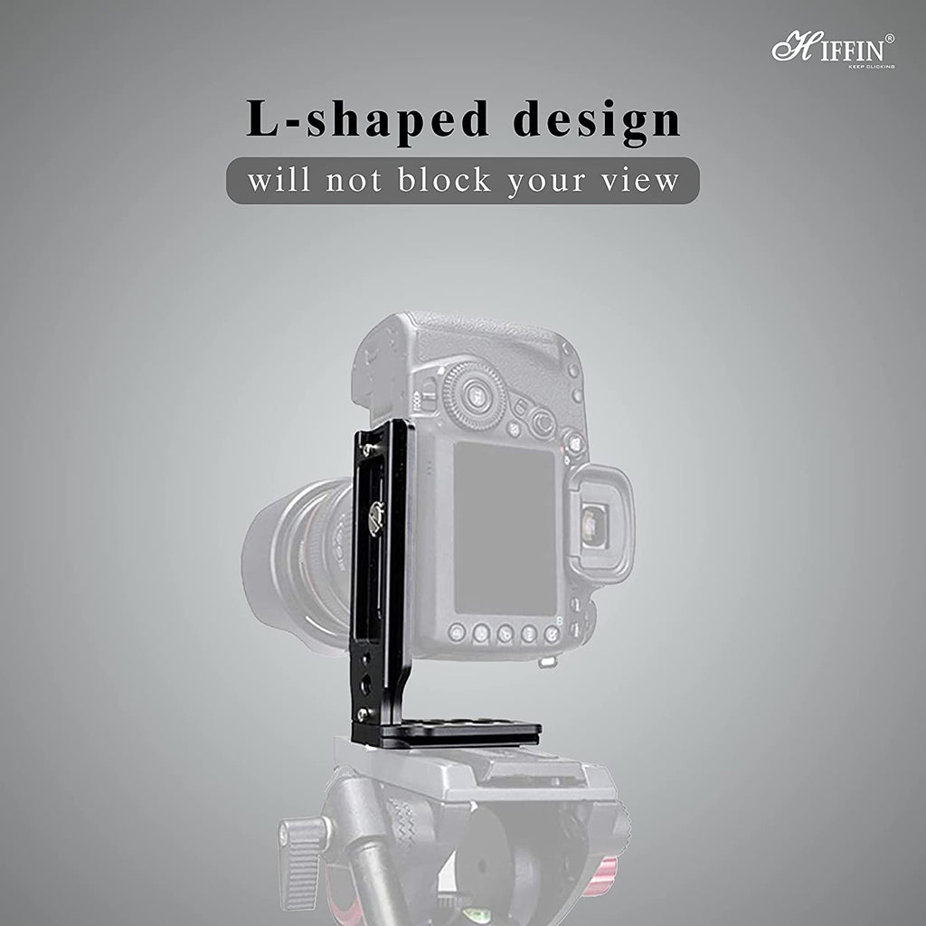 HIFFIN HOT-L-Type Quick Release Camera Vertical Plate Dual Camera Bracket Plate Universal SLR Stabilizer