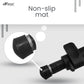 HIFFIN® 152cm Monopod Universal 5ft max length ,min length 21ft with soft non-slip sponge, 4 section tube, universal camera adaptor, screw hole at bottom and security locking in black color