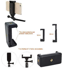 HIFFIN® 5 Pcs Combo A E P Universal Mobile Clip New and Small Size Camera and Selfie Stick Holder New Tripod Attachment (Black)