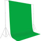 HIFFIN® 8 x 12 FT Green LEKERA Backdrop Photo Light Studio Photography Background with 4pcs Backdrop Support Spring Clamp 4.3"/11cm.