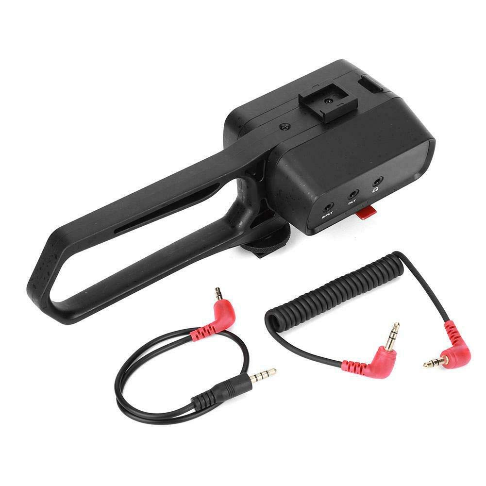 LENSGO D1L Microphone MIC Audio Adapter Adaptor Voice Frequency Regulator Black for Camera, Camcorder,Smartphone Features Output GAIN Adjustment HIGT-Pass...