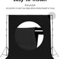 HIFFIN® 8 ft X 12 ft Black & White Chromakey Photo Video Photography Studio Fabric Backdrop Background Screen.