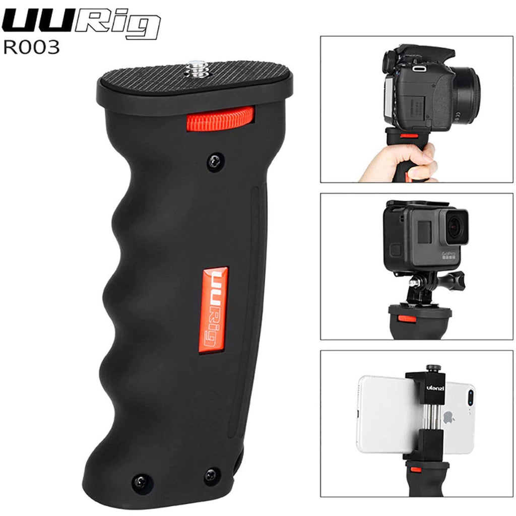 UURig R003 Universal Handheld Pistol Grip Camera Handle Grip Mount Holder for iPhone GoPro Hero 7/6/5 DJI Osmo Action Sony A6400 Digital DSLR Cameras, Multicolor