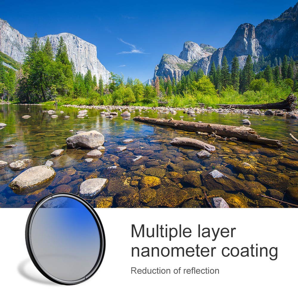 HIFFIN® Super DMC CPL 58mm 99 PCNT Transmittance MC Japan Optics 16-Layer Multi-Coated Polarized Filter Protects Front Lens Element Rugged Black Filter Ring