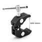 HIFFIN® Super Clamp Photography Camera Crab Clamp with 1/4''-20 to 1/4'' 20 Screw Converter for 15mm Rods/ Lights/ Umbrellas/Shelves/Cross Bars and More
