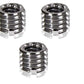 HIFFIN® Metal 1/4" to 3/8" Tripod Convert Screw Adapter 3/8" to 1/4" Reducer Bushing Convert Screw Adapter for Tripod Monopod Ballhead Stand and Video Light DSLR SLR (Pack of 3)