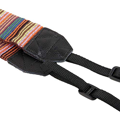 HIFFIN® Universal Color Stripes Soft red Camera Neck Straps Shoulder Strap Belt Grip for DSLR Nikon Canon Panasonic Sony Pentax