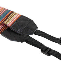 HIFFIN® Universal Color Stripes Soft red Camera Neck Straps Shoulder Strap Belt Grip for DSLR Nikon Canon Panasonic Sony Pentax