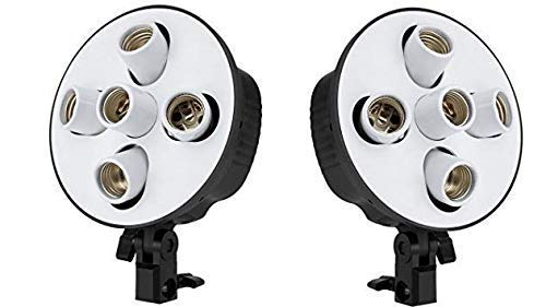 HIFFIN® HF E27 5 Trilux Mark II Double Kit/YouTube Lighting/Fluorescent Light for Still & Video