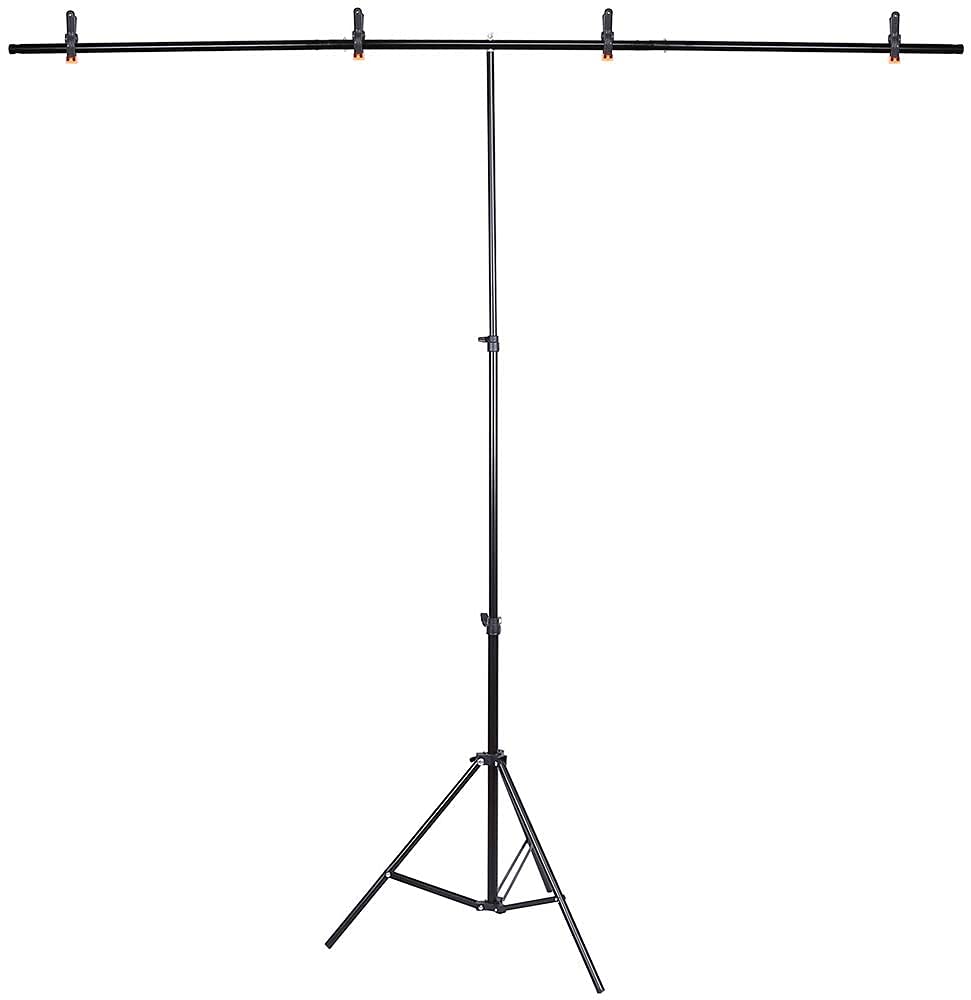 HIFFIN® Green Screen Backdrop 6x10 ft with Stand - 1 Packs 6x9 FT Photography Backdrop with 1PC 6.5 FT T-Shape Backdrop Stands, 4PCs Spring Clamps, 1PCs Carry Bag