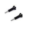 HIFFIN® Long Thumbscrew with Cap Thumb Screw Stainless for Go Pro Accessories Monopod Handhold Stick Mount Compatible with All Go Pro Hero Cameras Black - Set of 2 Piece