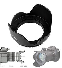 HIFFIN 55mm Flower Lens Hood Screw Mount for Canon Nikon Sony Olympus Pentax & All Other Digital SLR Cameras (55mm Flower Lens Hood)