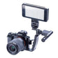 HIFFIN® Dual Shoe Mount L-Bracket for DSLR Camera Video Lights,Flash, Monitors or Microphones.Heavy Duty