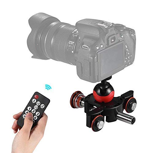 L8X Slider Dolly Photography Electronic Car with Remote Control Ball Head Phone Clip