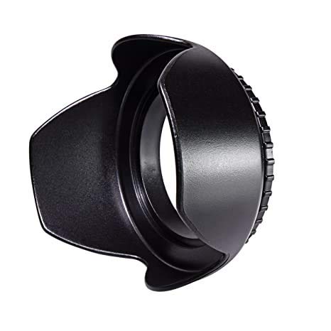 HIFFIN 55mm Flower Lens Hood Screw Mount for Canon Nikon Sony Olympus Pentax & All Other Digital SLR Cameras (55mm Flower Lens Hood)