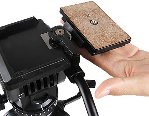Hiffin Quick Release Base Tripod Plate for hf 880 Tripod for Video Still Photography Shooting Purpose (Black) (880 Quick Release Plate)