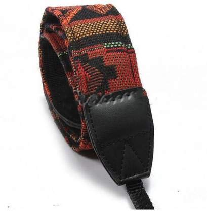 HIFFIN® Universal Color Stripes Soft Orange Camera Neck Straps Shoulder Strap Belt Grip for DSLR Nikon Canon Panasonic Sony Pentax