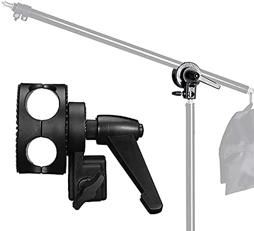 HIFFIN® Grip Swivel Head Clamp Holder Bracket Adapter for Light Stand, Extension Boom Arm,Reflector Arm Support and Other Photographic Equipment