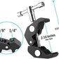 HIFFIN® 11inch Adjustable Articulating Friction Magic Arm & Large Super Clamp for Camera Rig, LCD Monitor, LED Flash Lights (11 inch Magic arm+clamp)