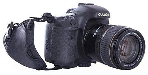 Hiffin PU Leather Soft Camera Hand Grip/Wrist Strap for Canon Nikon Sony SLR DSLR (Black)