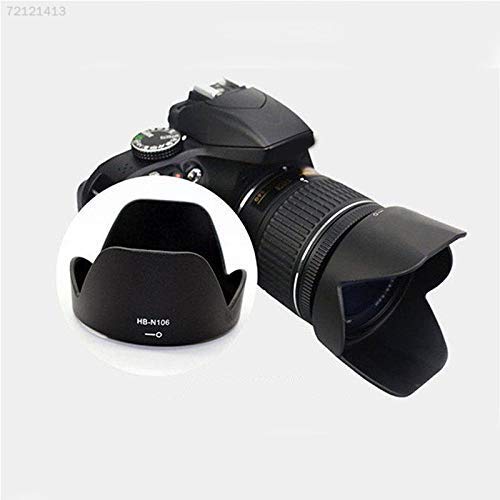 HIFFIN® Lens Hood hb-n106 and hb-77 for Nikon af-9 18-55mm & Nikon 70-300mm Lens d3500,d3400,d5600 kit (Bayonet Type Lens Hood HB-N 106 and HB-77 Lens Hood Combo)