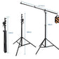 HIFFIN® Maximizer Pro 10ft Two Way Adjustable Photo Studio Light Stand with 6.2ft/190cm Boom Arm and Sandbag, Aluminum Alloy Rotable Tripod for Studio Outdoor Photography Portrait Video