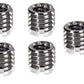 HIFFIN® Metal 1/4" to 3/8" Tripod Convert Screw Adapter 3/8" to 1/4" Reducer Bushing Convert Screw Adapter for Tripod Monopod Ballhead Stand and Video Light DSLR SLR (Pack of 5)