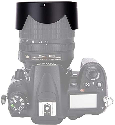 HIFFIN® Lens Hood HB 32 Lens Hood for N 18-140mm f/3.5-5.6g ED VR /18-135mm f/3.5-5.6g if-ed /18-105mm f/3.5-5.6g ED VR /18-70mm f/3.5-4.5g