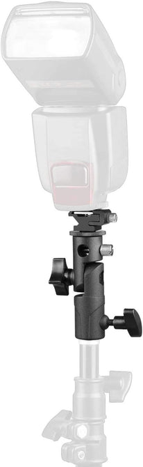 HIFFIN® Branded E Type Camera Flash Speedlite Mount Swivel Light Stand Bracket with Umbrella Reflector Holder Compatible DSLR Flashes Studio Light LED Light