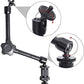HIFFIN® 11inch Adjustable Articulating Friction Magic Arm & Large Super Clamp for Camera Rig, LCD Monitor, LED Flash Lights (11 inch Magic arm+clamp)