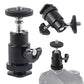 Hiffin 1/4"" Black Ball Head Bracket/Holder/Mount for Camera Tripod Hot Shoe Adapter