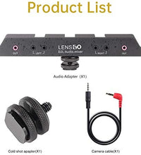 HIFFIN® LENSGO D2L Microphone MIC Audio Adapter Adaptor Voice Frequency Regulator balck FOR CAMERA, CAMCORDER,SMARTPHONE FEATURES OUTPUT GAIN ADJUSTMENT HIGT-PASS FILTER ADJUSTMENT,REAL