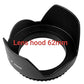 HIFFIN 62mm Flower Lens Hood Screw Mount for Canon Nikon Sony Olympus Pentax & All Other Digital SLR Cameras (62mm Flower Lens Hood)