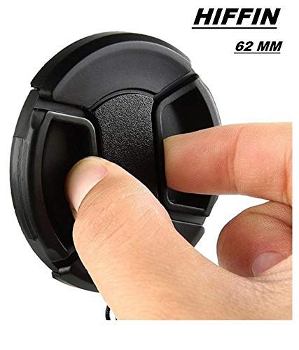 HIFFIN® 62MM Snap-On Front Lens Cap/Cover for Canon, Nikon, Sony, Pentax All DSLR Lenses …