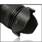 HIFFIN 62mm Flower Lens Hood Screw Mount for Canon Nikon Sony Olympus Pentax & All Other Digital SLR Cameras (62mm Flower Lens Hood)