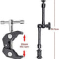 HIFFIN® 11inch Adjustable Articulating Friction Magic Arm & Large Super Clamp for Camera Rig, LCD Monitor, LED Flash Lights (11 inch Magic arm+clamp)