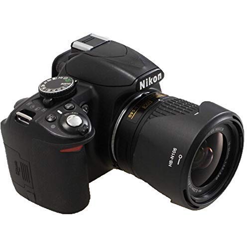 HIFFIN® Lens Hood hb-n106 and hb-77 for Nikon af-9 18-55mm & Nikon 70-300mm Lens d3500,d3400,d5600 kit (Bayonet Type Lens Hood HB-N 106 and HB-77 Lens Hood Combo)