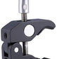 HIFFIN® Super Clamp Photography Camera Crab Clamp with 1/4''-20 to 1/4'' 20 Screw Converter for 15mm Rods/ Lights/ Umbrellas/Shelves/Cross Bars and More