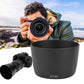 HIFFIN® ET-60 Lens Hood for Canon 55-250 EF75-300III, Camera for Canon EF75-300MM F/4-5.6 III EF-S 55-250MM F/4-5.6 is ET - 60 Lens Hood for Canon EF75-300 USM/EF - S 55-250MM