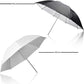 HIFFIN®Daylight Umbrella Continuous Lighting Kit, 8x14ft Background Support System with 2 Muslin backdrops (Black and White) for Photo Studio & 18 W Bulb Product, Portrait and Video Shoot Photography