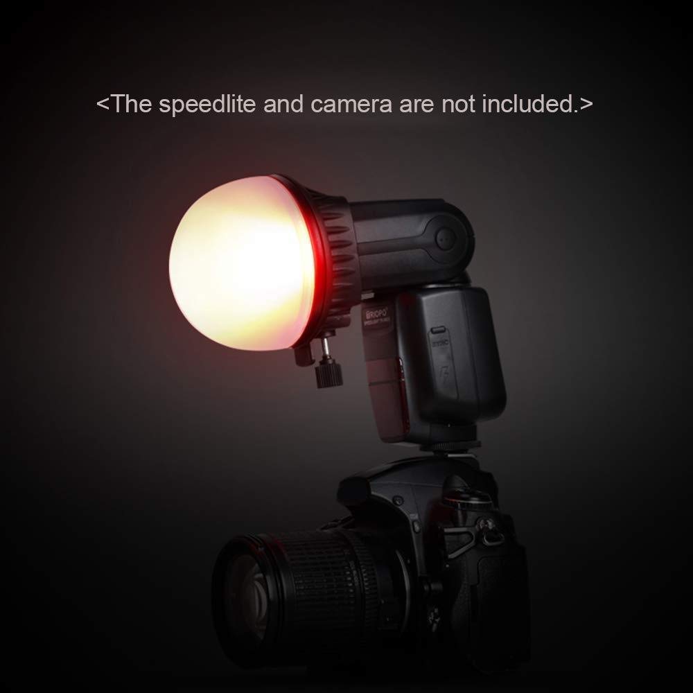 HIFFIN® Flash Diffuser Light Softbox Speedlite Flash Accessories Kit Color Filter Honeycomb Grid Reflector Diffuser Ball with Universal Magnetic Mount for Canon Sony viblitz Speedlite