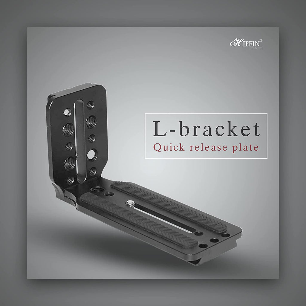 HIFFIN HOT-L-Type Quick Release Camera Vertical Plate Dual Camera Bracket Plate Universal SLR Stabilizer