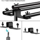 HIFFIN® Triple Crossbar 10 ft Wide 8.5 ft Height Backdrop Stand, Photo Video Studio Heavy Duty Adjustable Photography Muslin Background Support System Kit - 3 in 1 | 3 Curtains