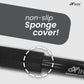 HIFFIN® 152cm Monopod Universal 5ft max length ,min length 21ft with soft non-slip sponge, 4 section tube, universal camera adaptor, screw hole at bottom and security locking in black color
