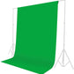 HIFFIN® 8 x 12 FT Green LEKERA Backdrop Photo Light Studio Photography Background with 4pcs Backdrop Support Spring Clamp 4.3"/11cm.