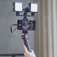 Camera Cold Shoe Extension Mount, PT-23 Triple Hot Shoe DSLR Plate Microphone LED Video Light Stand Gimbals Extendable Bar Vlog Accessories Kits for Gopro iPhone Sony Canon