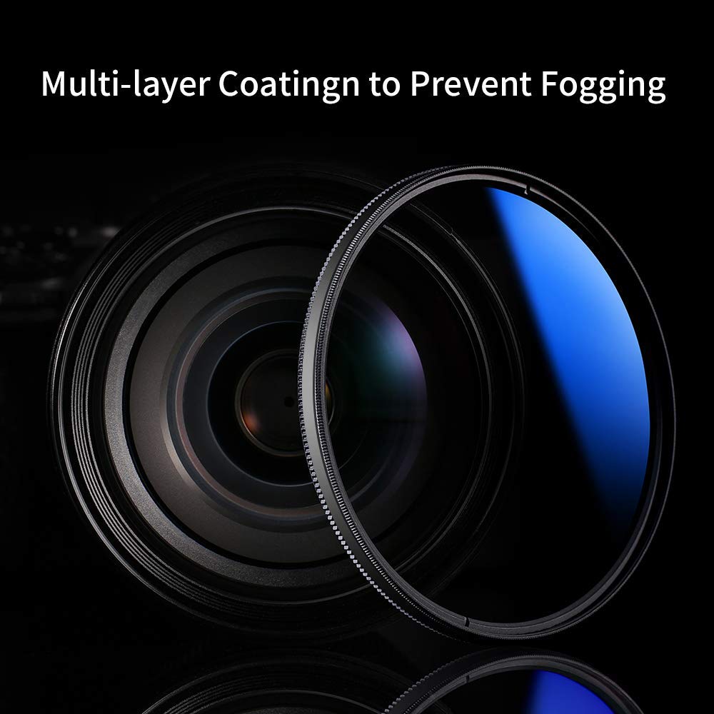 HIFFIN® Super DMC CPL 82mm 99 PCNT Transmittance MC Japan Optics 16-Layer Multi-Coated Polarized Filter Protects Front Lens Element Rugged Black Filter Ring