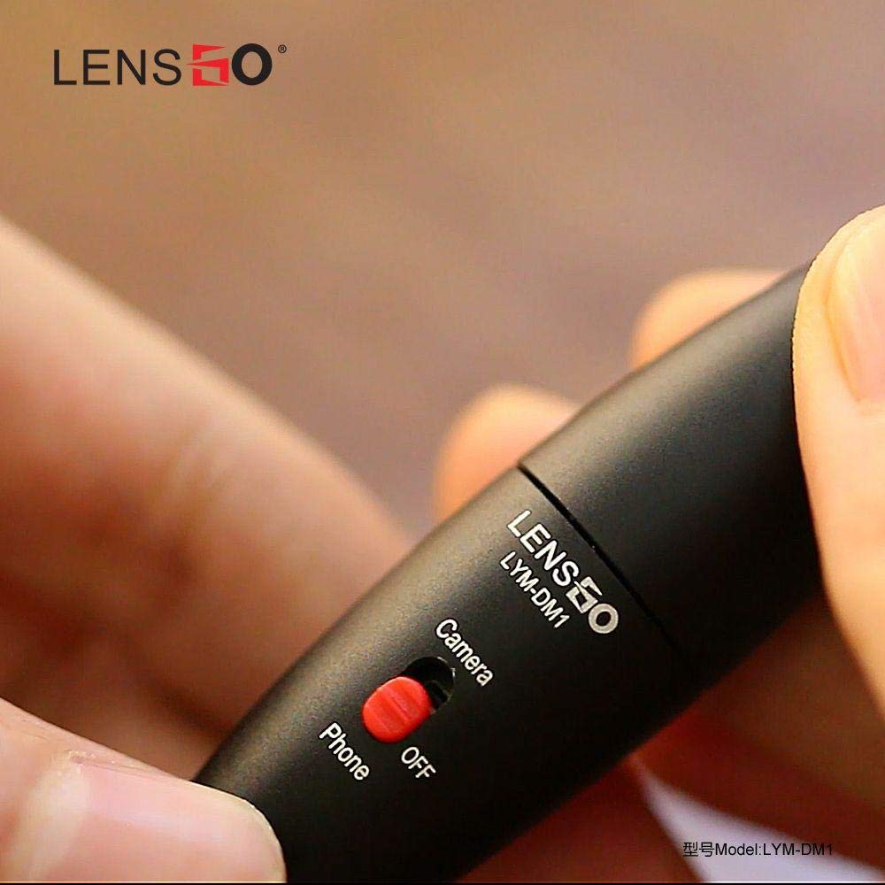 LENSGO Professional Lavalier Mic SLR 120 Hours Battery Life Camera Phone Recording Live Interview VLOG Wired Recording Studio Lapel Microphone (LYM-DM1)
